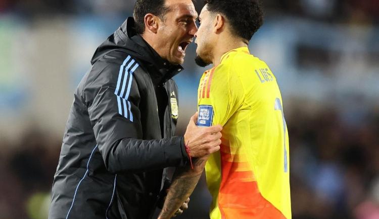 Imagen de Luis Díaz reveló qué le dijo Scaloni en pleno partido