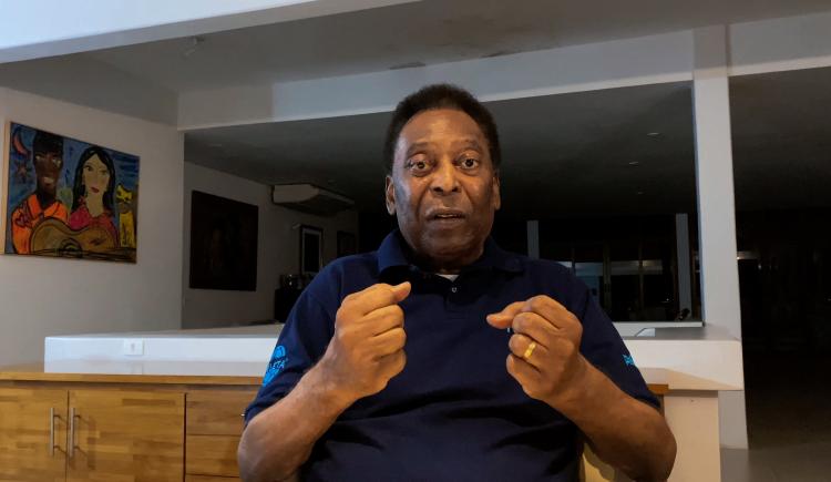 Imagen de Pelé y su estado de salud