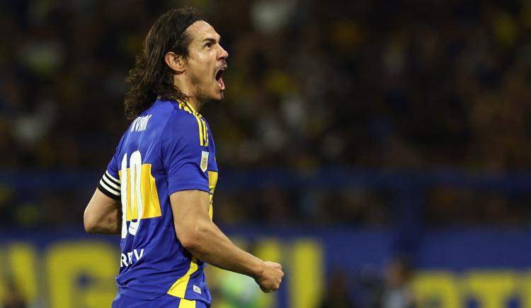 Imagen de Edinson Cavani quebró el cero de Riestra y aflojó la presión en Boca