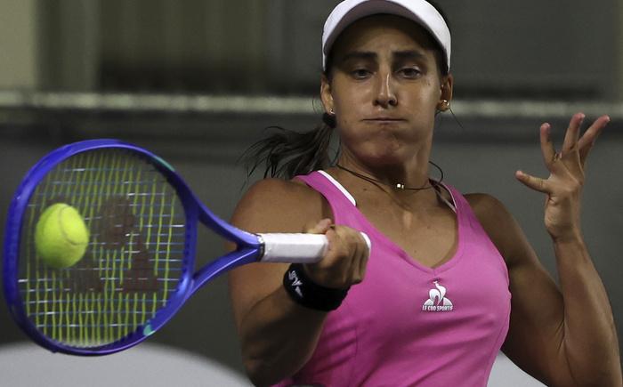 Imagen de Lourdes Carlé no pudo en su debut en Indian Wells
