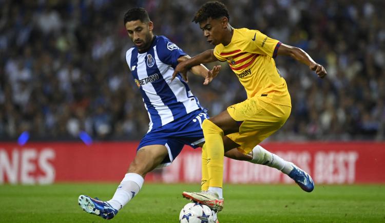 Imagen de Alan Varela fue titular en la caída 1-0 de Porto ante Barcelona