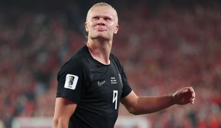 Imagen de Haaland entró en la historia grande de las Copas del Mundo