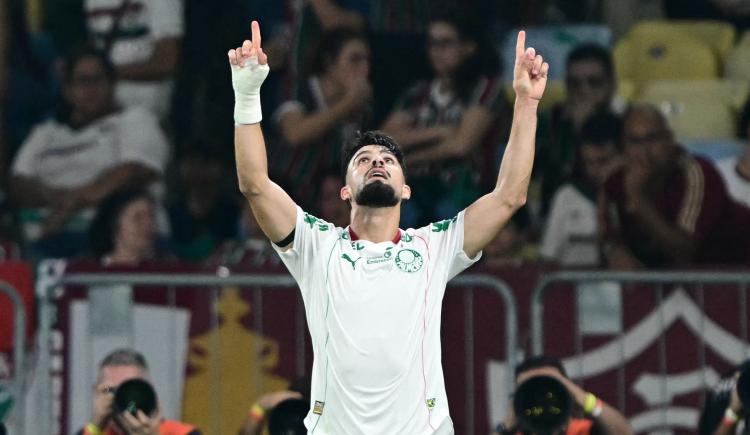Imagen de Video: El gol de Flaco López en el triunfo de Palmeiras en la semifinal de la Copa Libertadores
