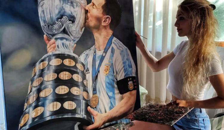 Imagen de EL HOMENAJE HIPERREALISTA PARA MESSI