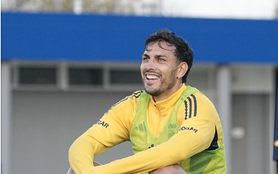 Imagen de La jerarquía de Paredes en su primera práctica en Boca