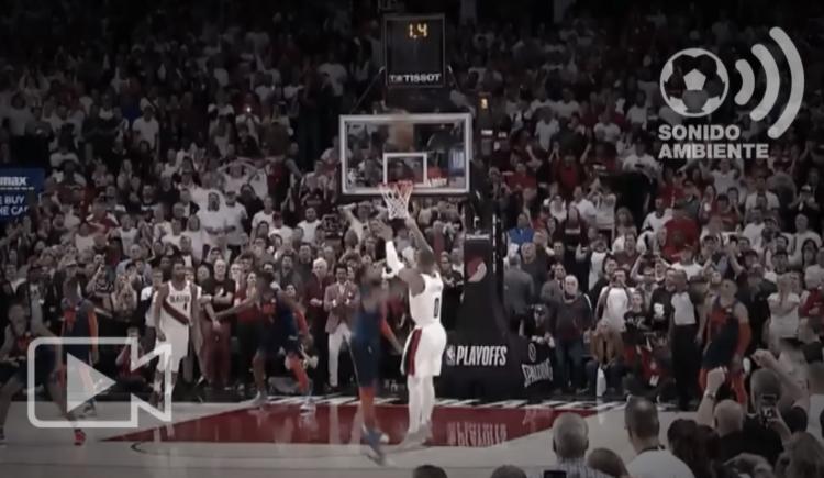 Imagen de NBA: Espectacular triple de Damian Lillard