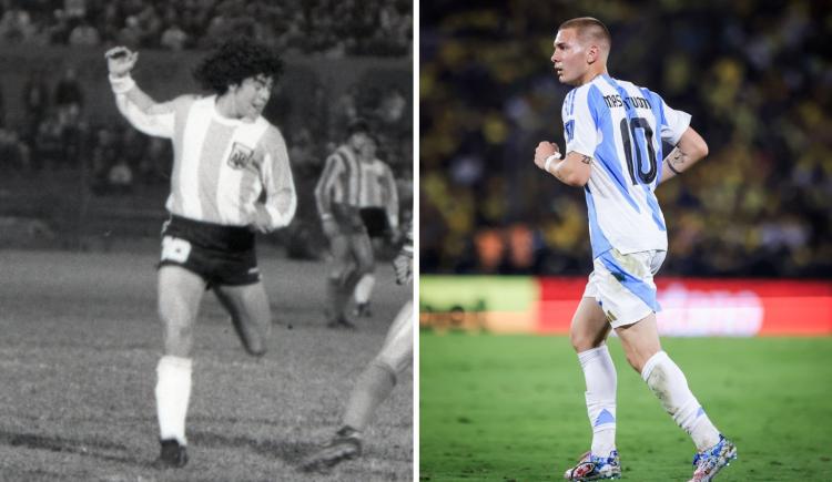 Imagen de El récord de Maradona que no pudo superar Franco Mastantuono