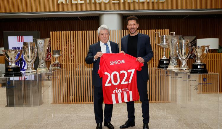 Imagen de Simeone extendió su contrato con Atlético Madrid