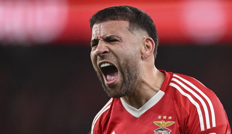 Imagen de Nicolás Otamendi volvió a convertir en el triunfo de Benfica
