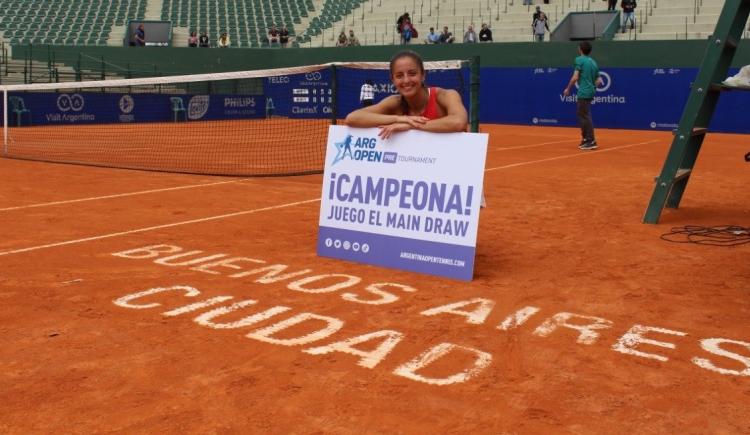 Imagen de ARGENTINA OPEN: JAZMÍN ORTENZI GANÓ EL PRE-TOURNAMENT Y JUGARÁ EL CUADRO PRINCIPAL