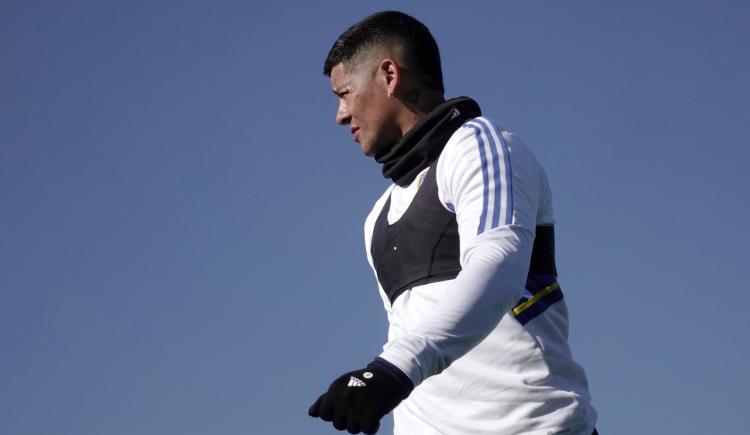 Imagen de Marcos Rojo volvió a las prácticas en Boca