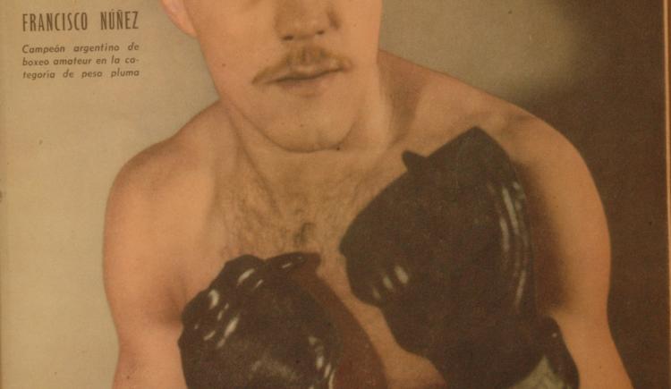 Imagen de 23 de febrero de 1951, el boxeador Francisco Núñez