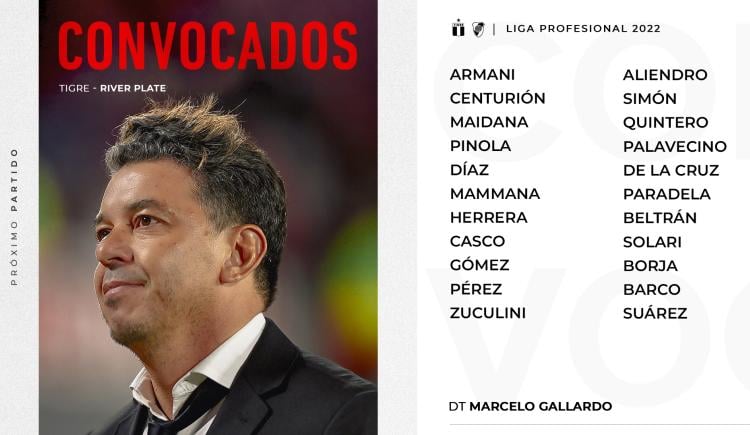 Imagen de River: González Pirez y Tomás Pochettino fuera de la lista de concentrados