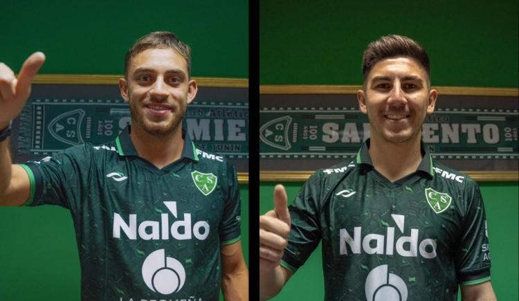 Imagen de Nahuel Gallardo y Agustín Fontana, nuevos refuerzos de Sarmiento