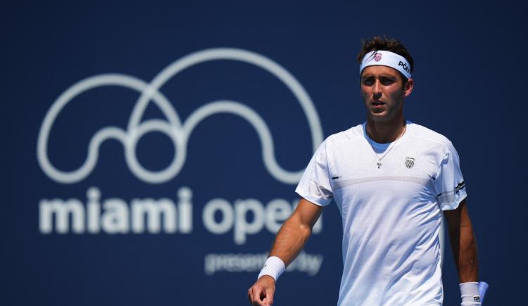 Imagen de Tomás Etcheverry, el primer argentino en la cuarta ronda del Miami Open