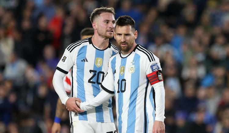 Imagen de Alexis Mac Allister, confiado: "Messi es todo, lo veo jugando el Mundial"