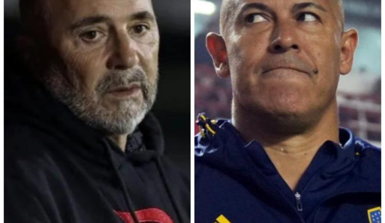 Imagen de El triste vínculo entre Almirón y Sampaoli