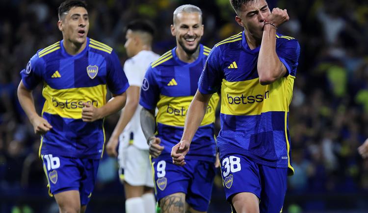 Imagen de El histórico gol de Aaron Anselmino en Copa Sudamericana para Boca