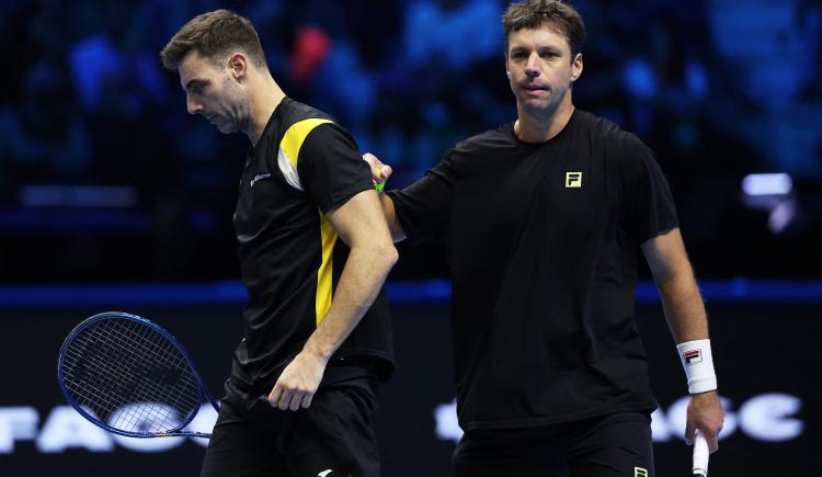 Imagen de Horacio Zeballos y Marcel Granollers quedaron complicados en el ATP Finals