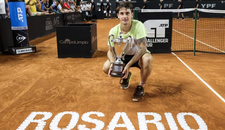 Imagen de Camilo Ugo Carabelli es el campeón del YPF Rosario Challenger