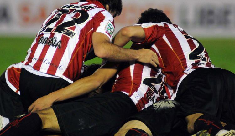Imagen de Estudiantes y su barrera en los cuartos de final de la Copa Libertadores