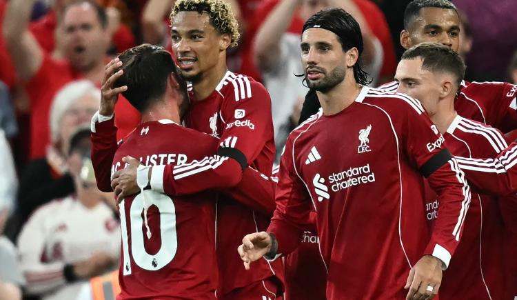 Imagen de Con asistencia de Mac Allister, Liverpool abrió la Premier League con un 4-2 sobre Bournemouth