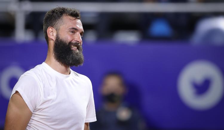 Imagen de El exabrupto de Benoit Paire con el público en Estoril