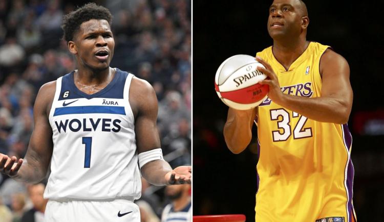 Imagen de Escándalo generacional en la NBA entre Magic Johnson y Anthony Edwards