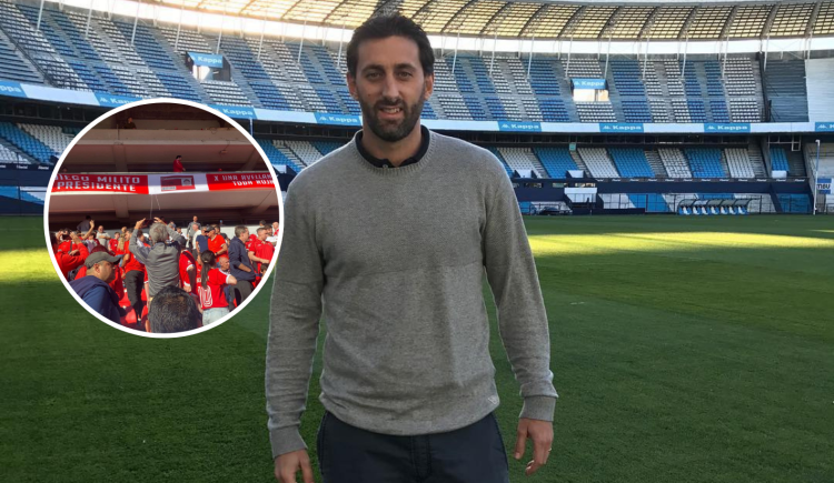Imagen de Qué dijo Diego Milito sobre las banderas que lo acusaron de hincha de Independiente