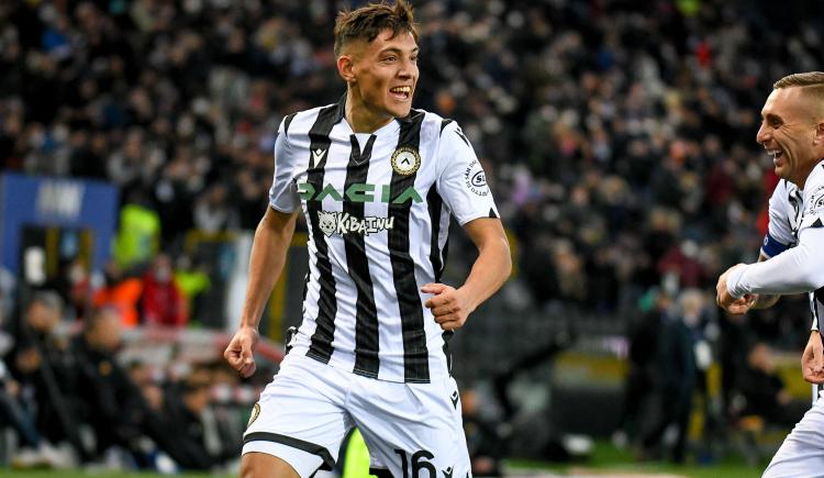 Imagen de Nahuel Molina anotó para el Udinese en la derrota ante Spezia