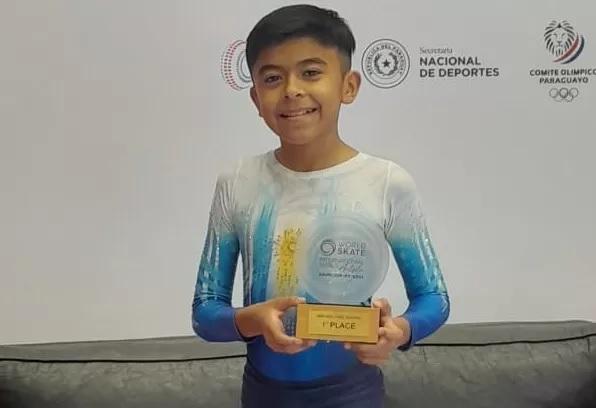 Imagen de Tiene diez años y se consagró campeón mundial de patín artístico