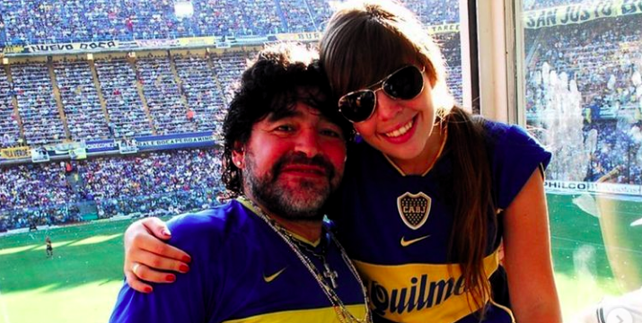 Imagen de DALMA MARADONA Y EL AGRADECIMIENTO A BOCA JUNIORS