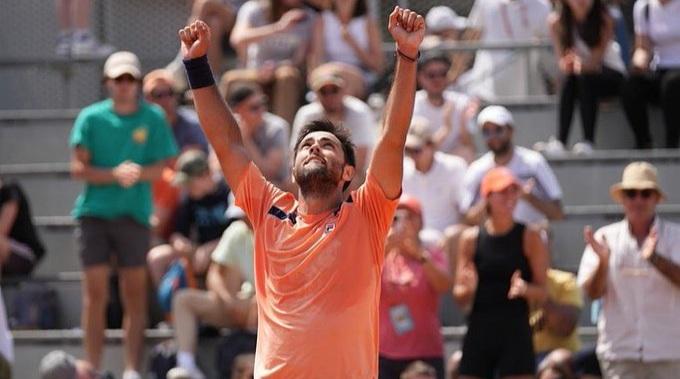 Imagen de Genaro Olivieri, el fanático de Nadal que ganó y está en tercera ronda de Roland Garros