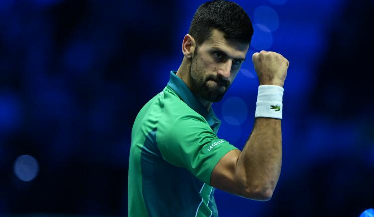 Imagen de Novak Djokovic se recibió de Maestro una vez más en Turín