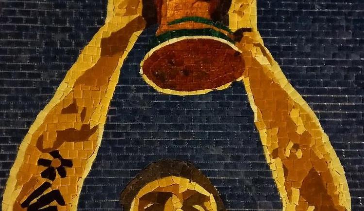 Imagen de Lionel Messi y un nuevo mural en el centro porteño