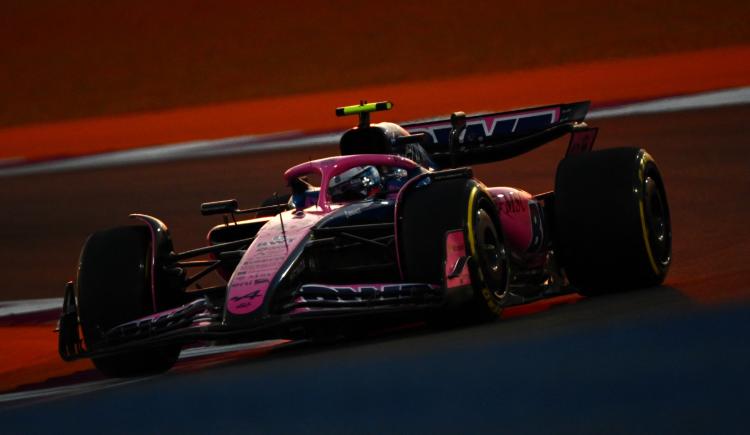 Imagen de Colapinto, último en la clasificación del Gran Premio de Qatar