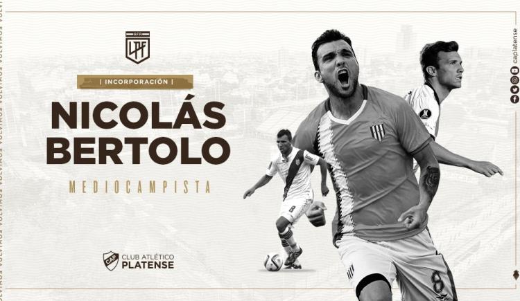 Imagen de OFICIAL: BERTOLO JUGARÁ EN PLATENSE