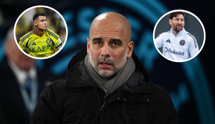 Imagen de La contundente respuesta de Guardiola al comparar a Messi y Cristiano Ronaldo