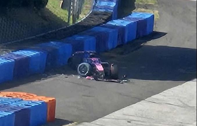 Imagen de Franco Colapinto sufrió un fuerte accidente con el Alpine en Hungría pero está bien