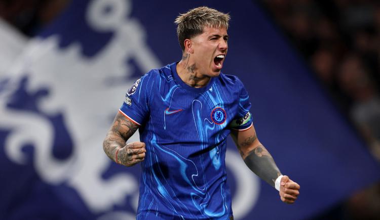 Imagen de Enzo Fernández, figura y goleador en el triunfo de Chelsea frente a Tottenham